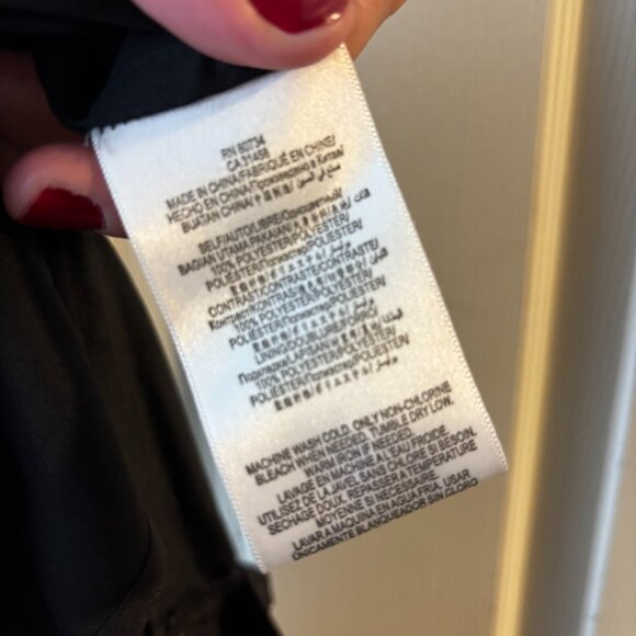 Y2K Geometric Long BCBGeneration Maxi Skirt Sheer Layered Grid Black & White XXS - Picture 6 of 7